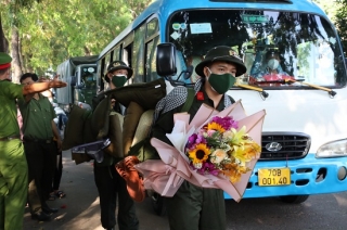 Công an Tây Ninh: Tổ chức giao nhận 315 công dân thực hiện nghĩa vụ tham gia Công an nhân dân