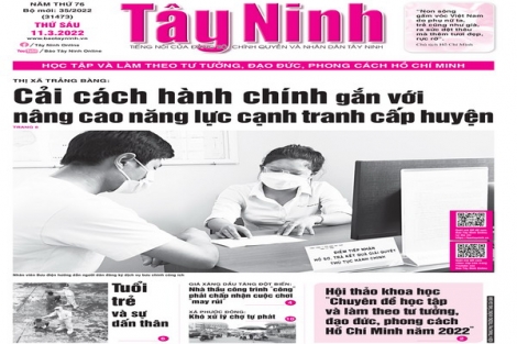 Điểm báo in Tây Ninh ngày 11.03.2022