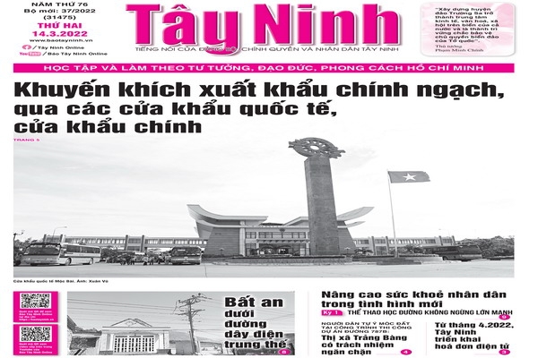 Điểm báo in Tây Ninh ngày 14.03.2022