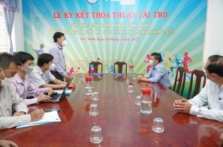 Ký kết thoả thuận tài trợ các giải thể thao truyền thống Tây Ninh