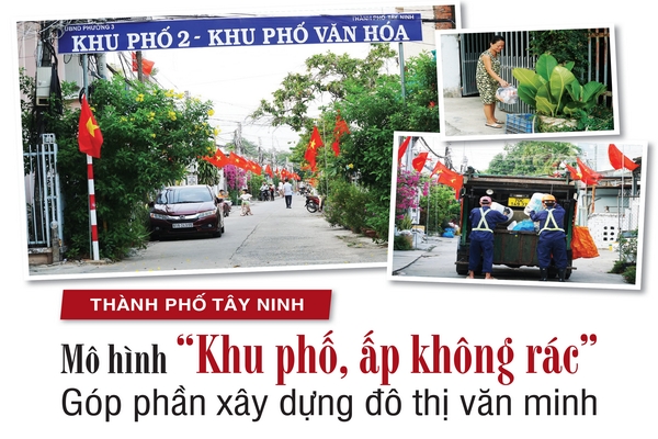 Mô hình “khu phố, ấp không rác” góp phần xây dựng đô thị văn minh