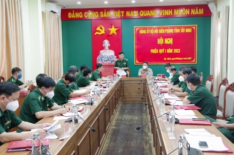 Đảng uỷ BĐBP tỉnh: Hội nghị quý I.2022