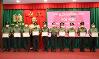 Đảng uỷ Công an Tây Ninh: Hội nghị sơ kết công tác Đảng, công tác Công an quý I năm 2022