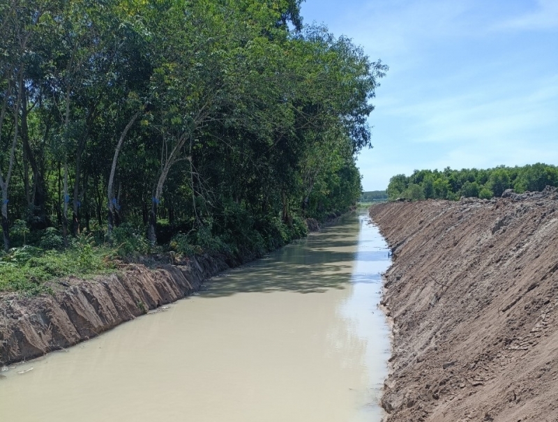 Huyện Tân Châu: Nâng cấp kênh tiêu Tân Hiệp