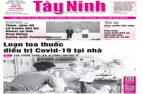Điểm báo in Tây Ninh ngày 13.04.2022