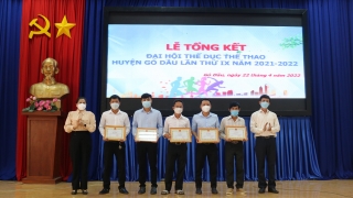Gò Dầu: Tổng kết Đại hội Thể dục thể thao huyện lần thứ IX năm 2021-2022