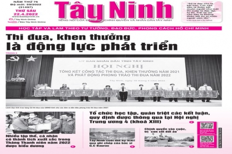 Điểm báo in Tây Ninh ngày 21.04.2022