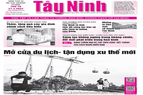 Điểm báo in Tây Ninh ngày 27.04.2022