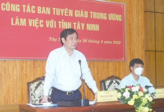Tây Ninh là tỉnh làm tốt công tác bảo vệ nền tảng tư tưởng của Đảng