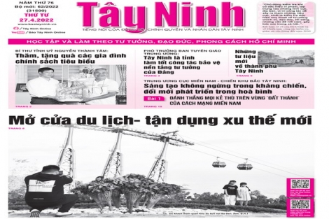 Điểm báo in Tây Ninh ngày 27.04.2022