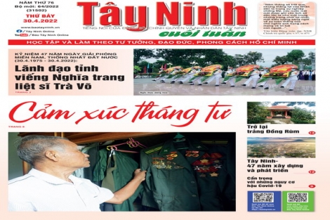 Điểm báo in Tây Ninh ngày 30.04.2022