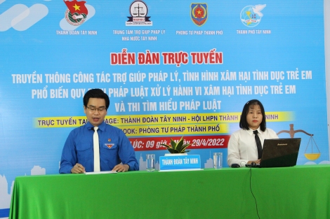 Diễn đàn trực tuyến truyền thông trợ giúp pháp lý