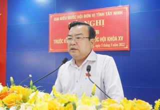 Đoàn ĐBQH đơn vị tỉnh Tây Ninh tiếp xúc cử tri thị xã Trảng Bàng