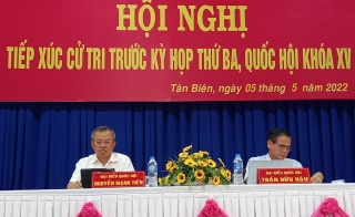 ĐBQH tiếp xúc cử tri trước kỳ họp thứ 3, Quốc hội khoá XV tại huyện Tân Biên
