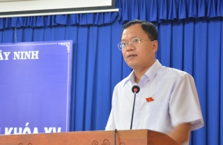 Đại biểu Quốc hội đơn vị tỉnh Tây Ninh tiếp xúc cử tri huyện Tân Châu trước kỳ họp thứ 3