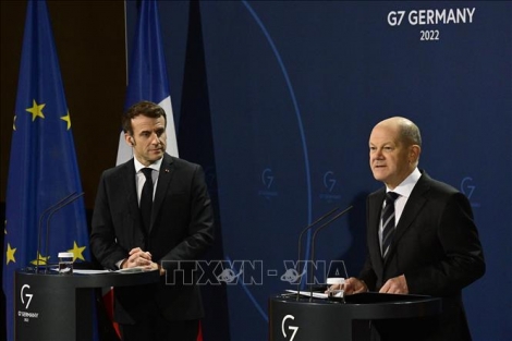 Tổng thống tái đắc cử Pháp thăm Đức trong chuyến công du nước ngoài đầu tiên