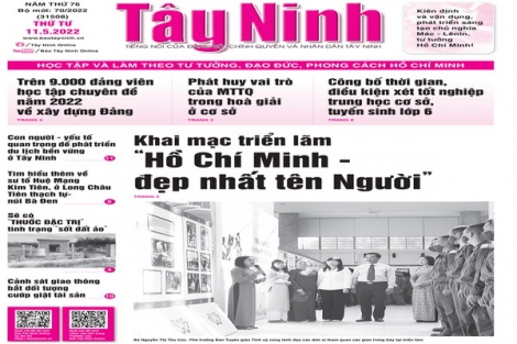 Điểm báo in Tây Ninh ngày 11.05.2022