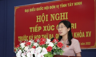 Đoàn ĐBQH đơn vị tỉnh tiếp xúc cử tri thành phố Tây Ninh