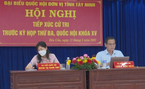 Đoàn ĐBQH tỉnh Tây Ninh tiếp xúc cử tri huyện Bến Cầu.