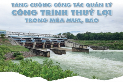 Tăng cường công tác quản lý công trình thuỷ lợi trong mùa mưa, bão