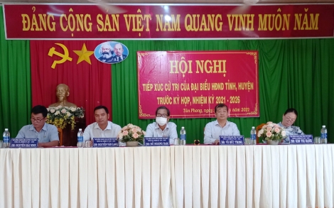 Đại biểu HĐND tỉnh, huyện tiếp xúc cử tri xã Tân Phong