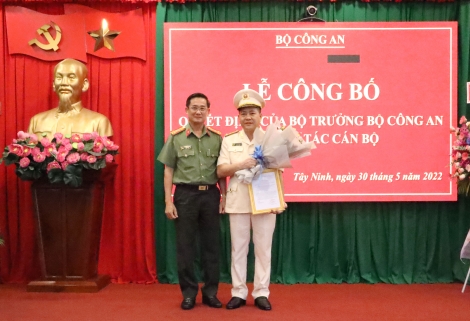 Điều động, bổ nhiệm Phó Giám đốc Công an tỉnh Tây Ninh