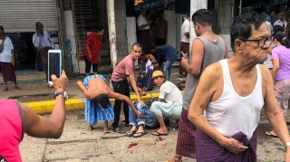 Myanmar: Nổ bom giữa TP Yangon, 10 người thương vong