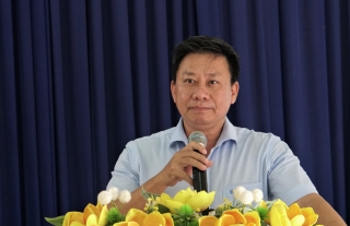 Chủ tịch UBND tỉnh Nguyễn Thanh Ngọc tiếp xúc cử tri xã Bình Minh