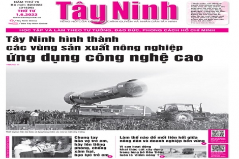Điểm báo in Tây Ninh ngày 01.06.2022
