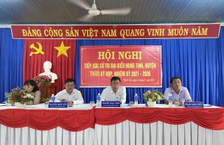 Đại biểu HĐND tỉnh, huyện tiếp xúc cử tri xã Thạnh Tây
