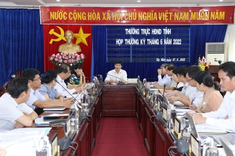 Thường trực HĐND tỉnh họp phiên định kỳ tháng 6.2022