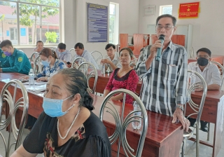 Đại biểu HĐND tỉnh và huyện Tân Châu tiếp xúc cử tri xã Thạnh Đông, Tân Đông và Thị trấn