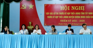 Đại biểu HĐND tiếp xúc cử tri xã Phước Ninh