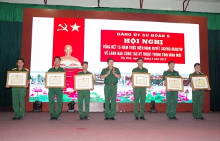 Đảng ủy Sư đoàn 5: Tổng kết 15 năm thực hiện Nghị quyết 382 của Đảng ủy Quân sự Trung ương
