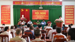 Trưởng Ban Dân vận Tỉnh uỷ Trương Nhật Quang: Tiếp xúc cử tri tại xã Phước Đông