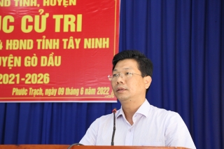 Đại biểu HĐND tỉnh, huyện Gò Dầu: Tiếp xúc cử tri xã Phước Trạch