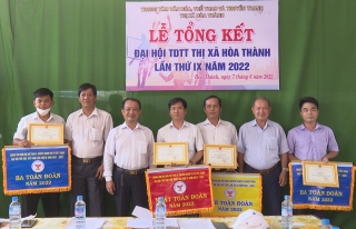 Đại hội TDTT thị xã Hòa Thành: Trao gần 190 huy chương