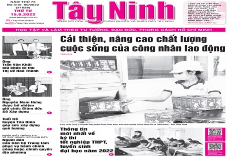 Điểm báo in Tây Ninh ngày 15.06.2022