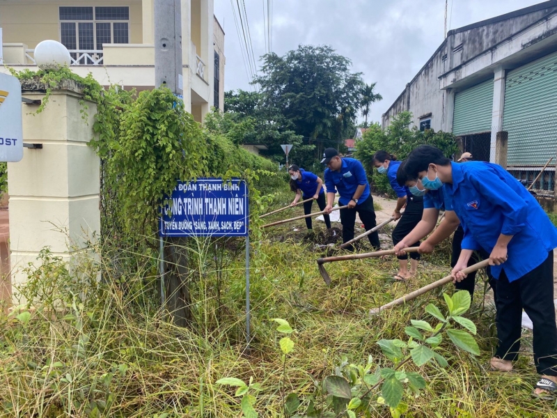 Xã đoàn Thạnh Bình: Xung kích, tình nguyện vì cuộc sống cộng đồng