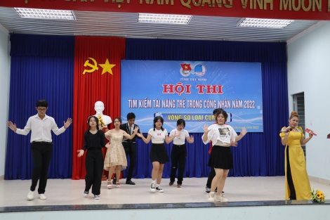 Tỉnh đoàn: Tổ chức Hội thi tìm kiếm tài năng trẻ trong công nhân năm 2022 dành cho các thí sinh Cụm II