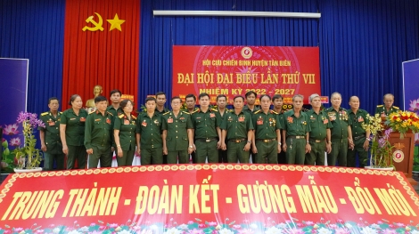 Hội Cựu chiến binh huyện Tân Biên Đại hội đại biểu lần thứ VII nhiệm kỳ 2022- 2027
