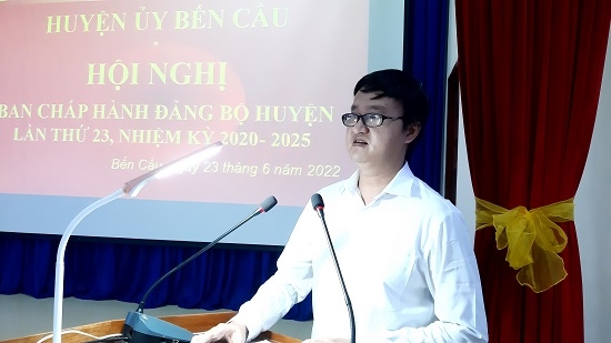 Ban Chấp hành Đảng bộ huyện Bến Cầu hội nghị lần thứ 23