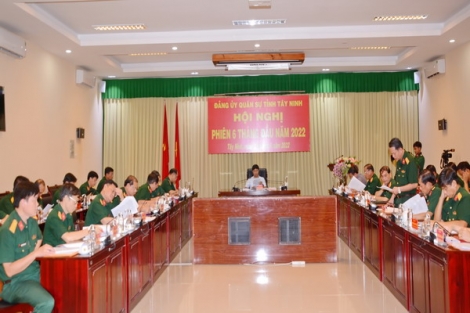 Đảng ủy Quân sự tỉnh: Sơ kết công tác 6 tháng đầu năm 2022