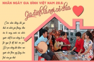 Nhân ngày gia đình Việt Nam 28.6: Gia đình là nơi sẻ chia