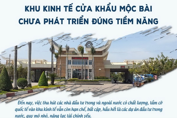 Khu kinh tế cửa khẩu Mộc Bài chưa phát triển đúng tiềm năng