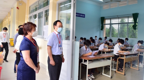 Đoàn kiểm tra Bộ Giáo dục và Đào tạo kiểm tra công tác tổ chức thi tốt nghiệp THPT năm 2022 tại Tây Ninh