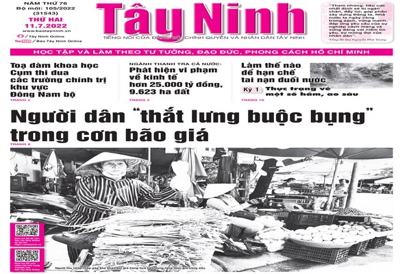 Điểm báo in Tây Ninh ngày 11.07.2022