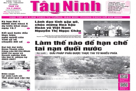 Điểm báo in Tây Ninh ngày 13.07.2022