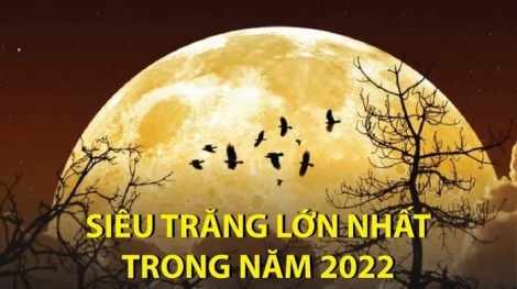 [Infographics] Siêu trăng lớn nhất năm 2022 diễn ra ngày 13/7