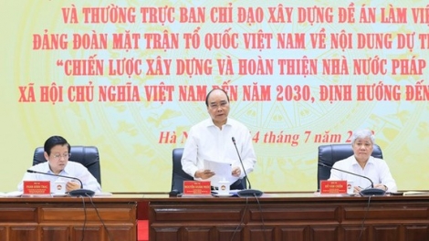 Chủ tịch nước làm việc với Quốc hội và MTTQ Việt Nam về Nhà nước pháp quyền